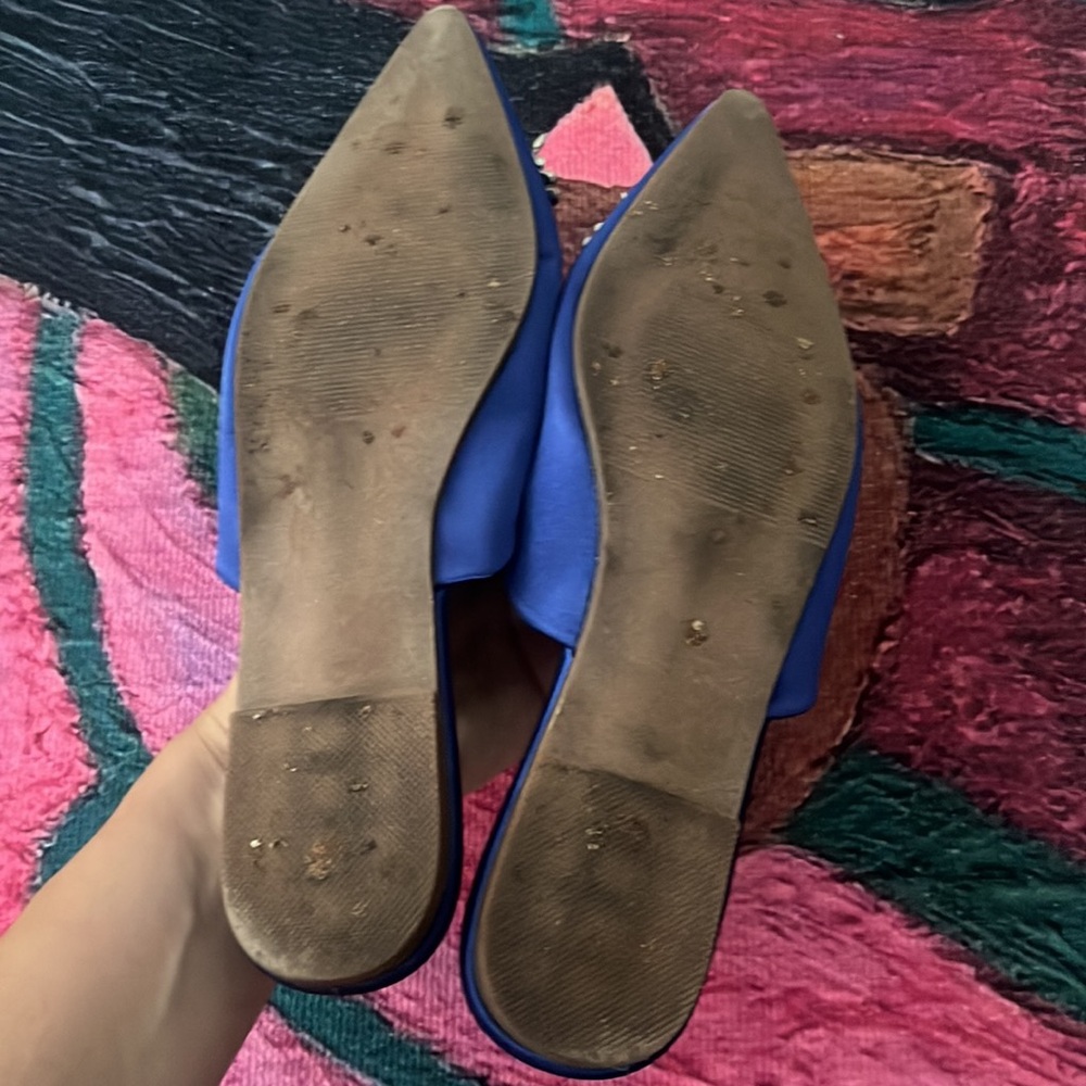 Blue Pointed Flats - Picture 3 of 3